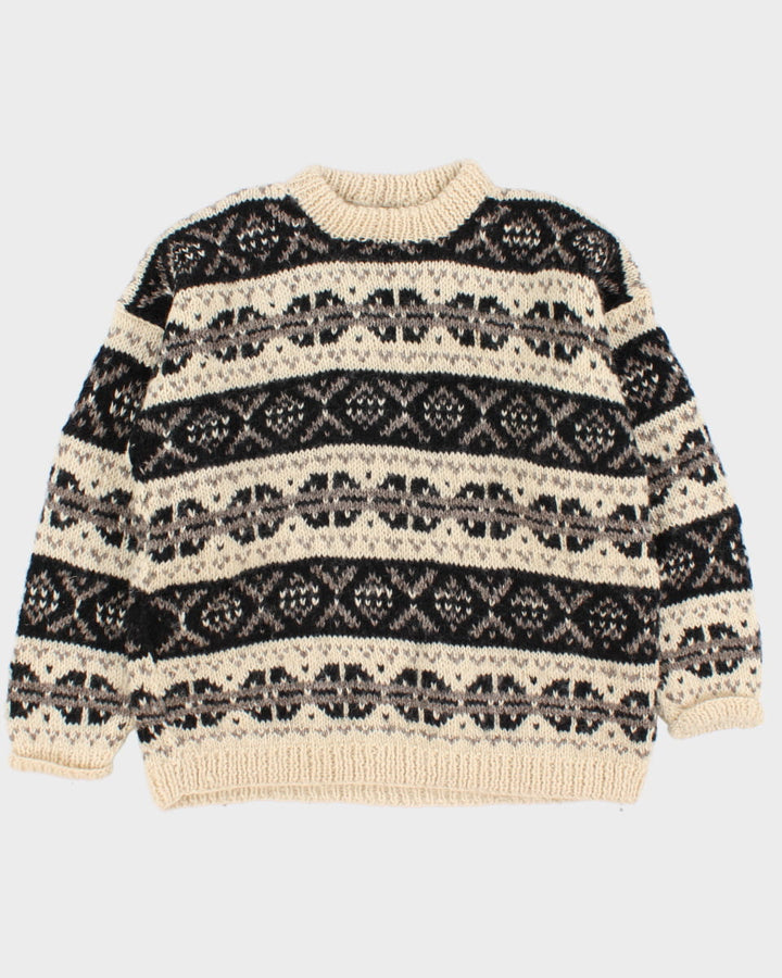 Vintage Wool Knit Jumper - L - XL