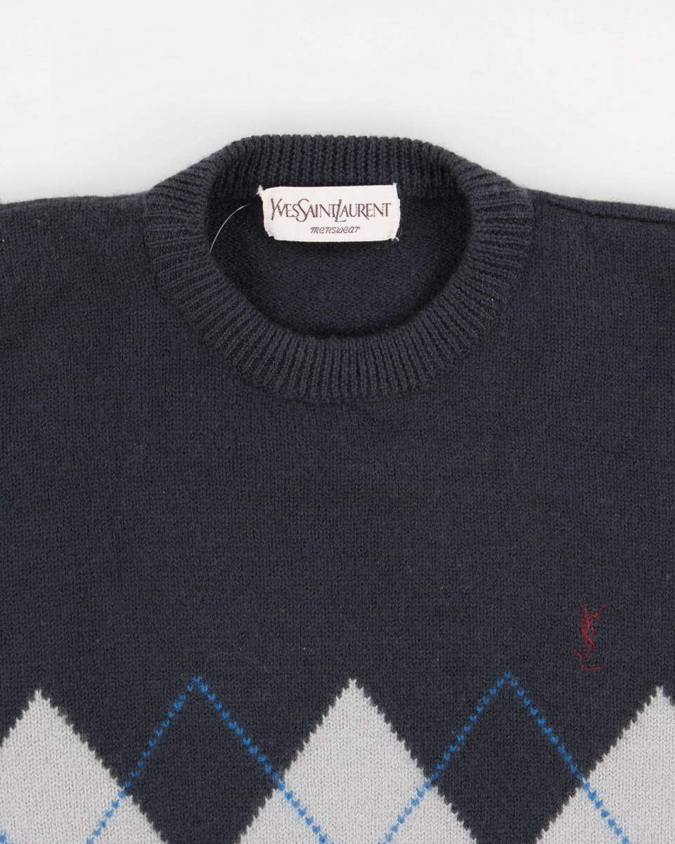 90's Men's Yves Saint Laurent Knit Jumper - S – Rokit