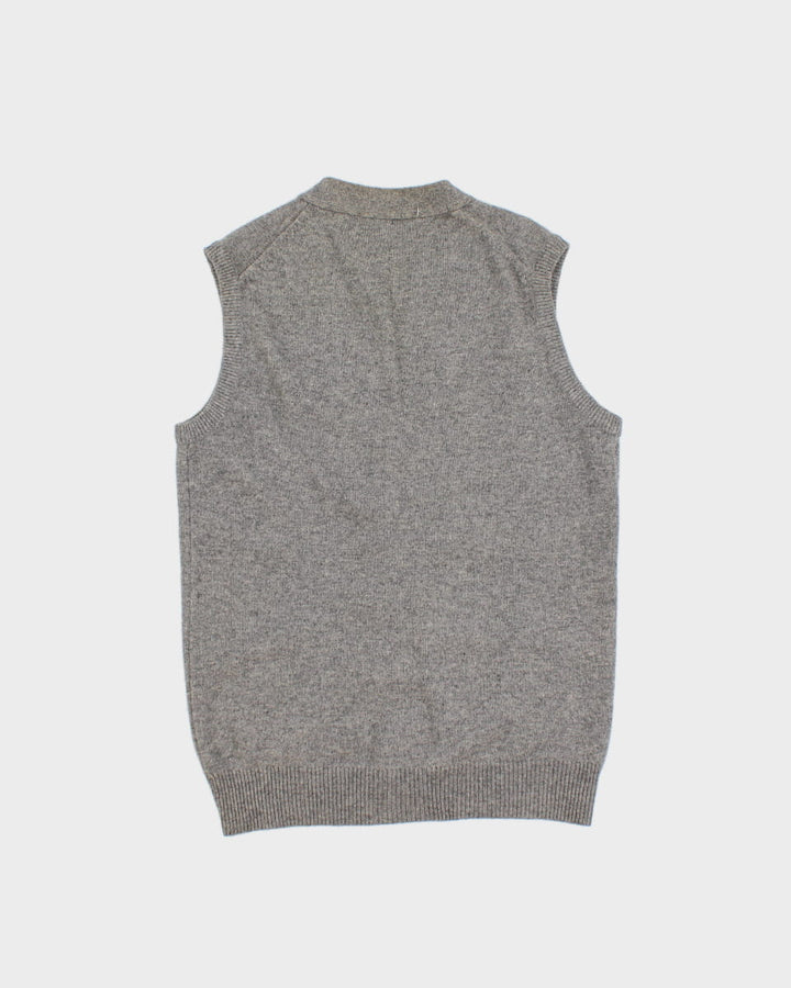 Vintage Lams Wool Knit Vest - L