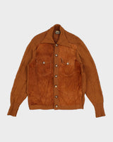 Vintage Tundra Wool/Suede Cardigan - M
