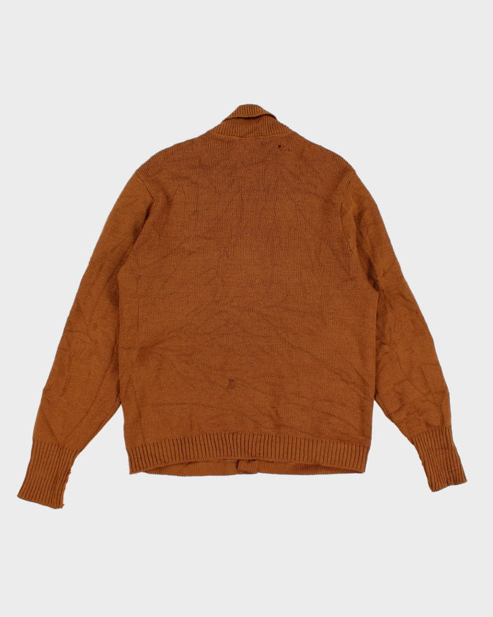 Vintage Tundra Wool/Suede Cardigan - M