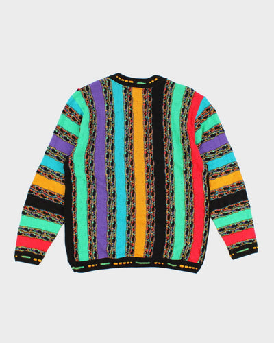 Vintage Steven Land Abstract Knit Jumper - XL