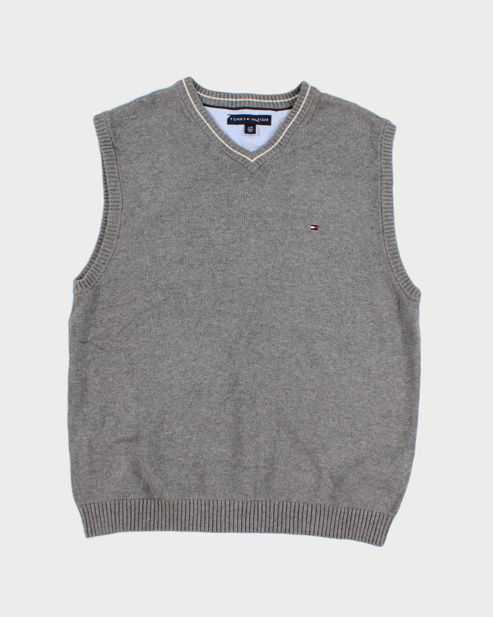 Tommy Hilfiger Grey Knitted Tank Top - L