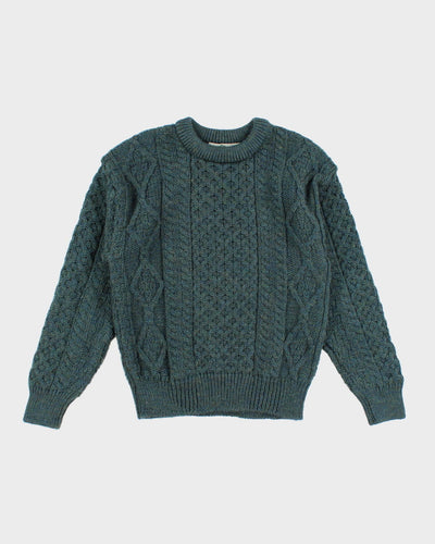 Vintage 90s Aran Crafts Unisex Knit Wooly Jumper - S