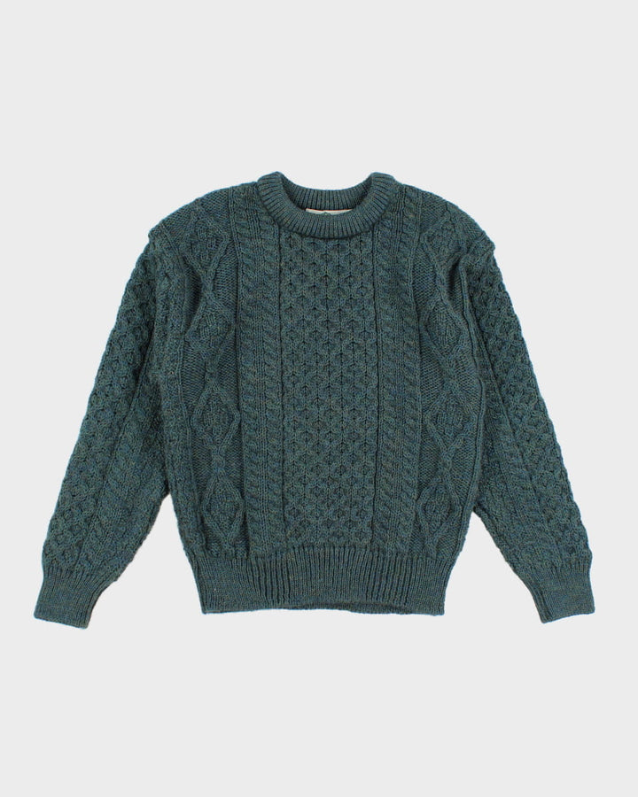 Vintage 90s Aran Crafts Unisex Knit Wooly Jumper - S