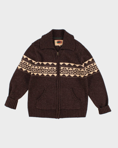 Boston Traders Wool Blend Zip Up Jumper - L