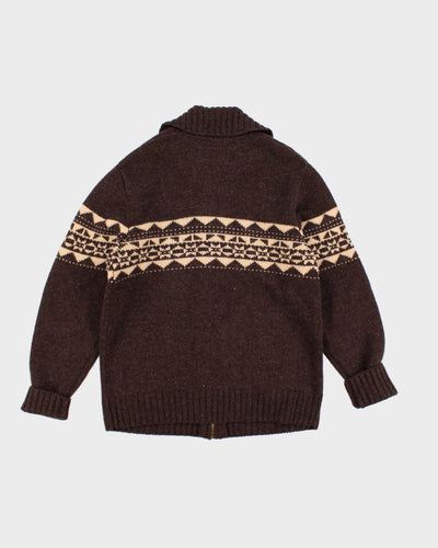 Boston Traders Wool Blend Zip Up Jumper - L