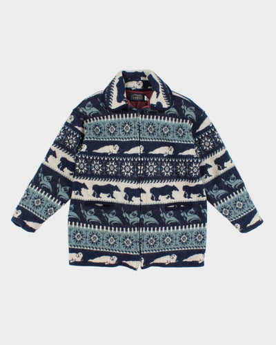 Vintage Tundra Wool Zip Up - XL