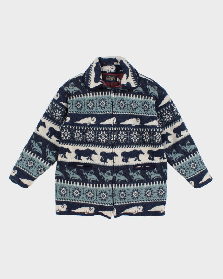 Vintage Tundra Wool Zip Up - XL