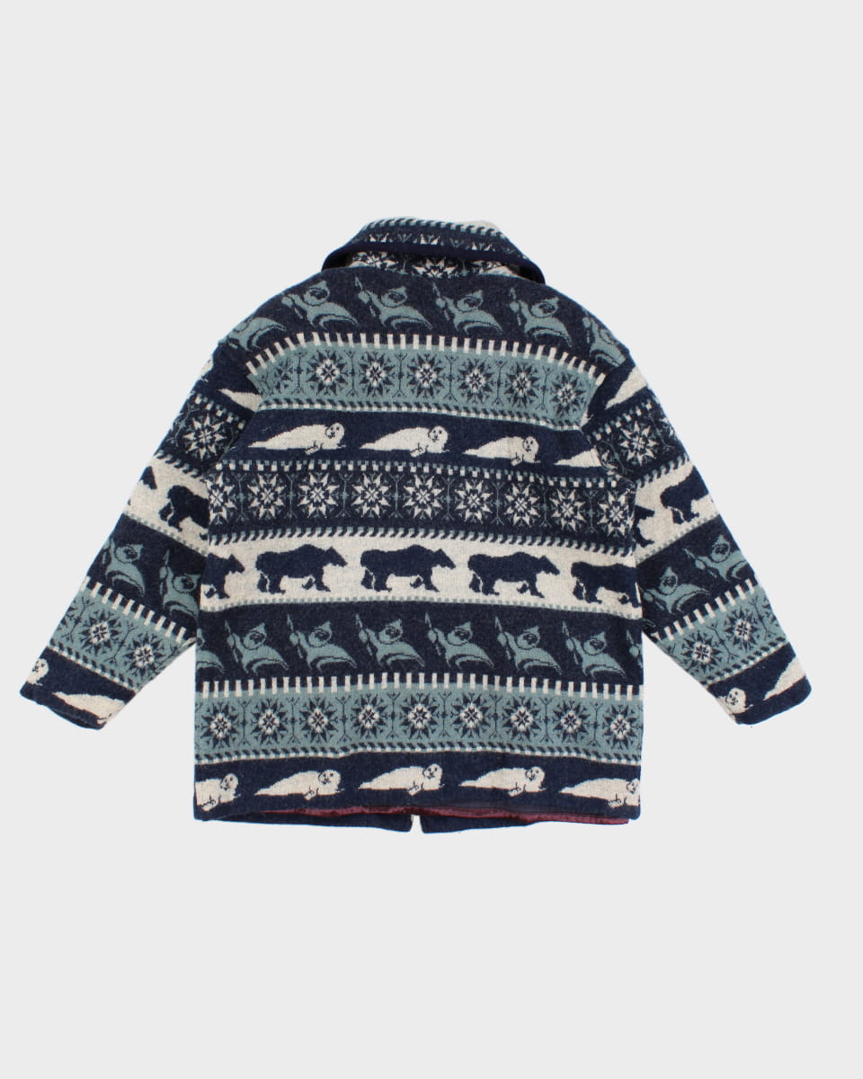 Vintage Tundra Wool Zip Up - XL
