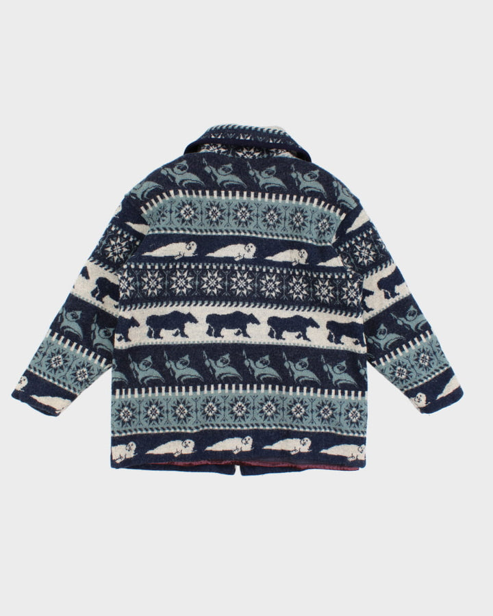 Vintage Tundra Wool Zip Up - XL