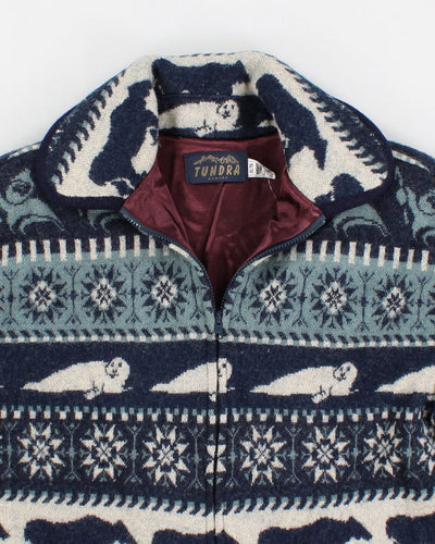 Vintage Tundra Wool Zip Up - XL