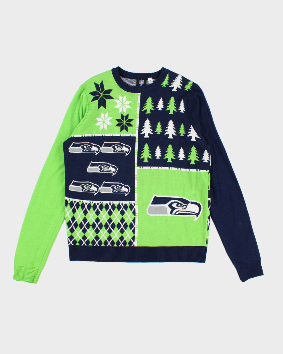 NFL x Seattle Seahawks Christmas Knit Jumper - XL