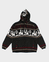 Vintage 90s Tejidos Ruminahui Hooded Sweater - M