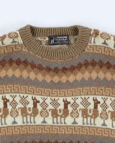 Vintage Artesanias Inakar Alpaca Jumper - L
