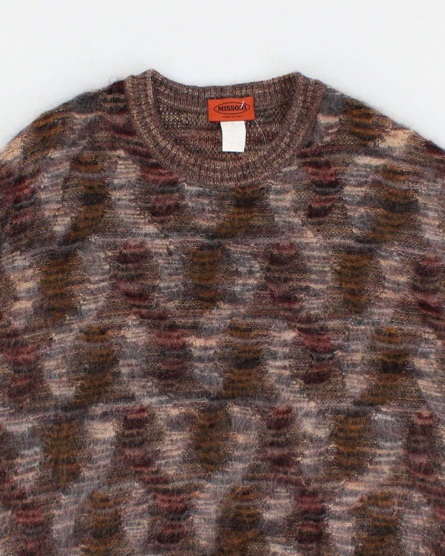 Vintage Missoni Mens Knitted Sweatshirt - XL