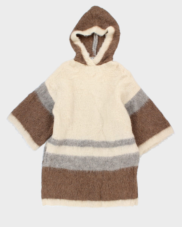 Vintage 90s Alafoss Arctic Sheep Wool Hooded Jumper - XL