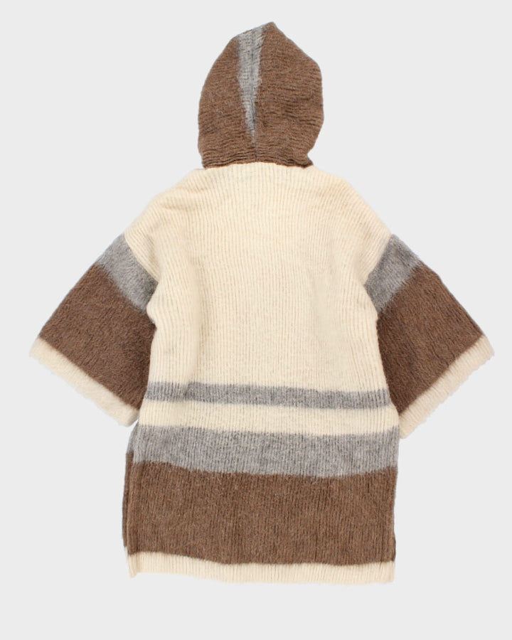 Vintage 90s Alafoss Arctic Sheep Wool Hooded Jumper - XL