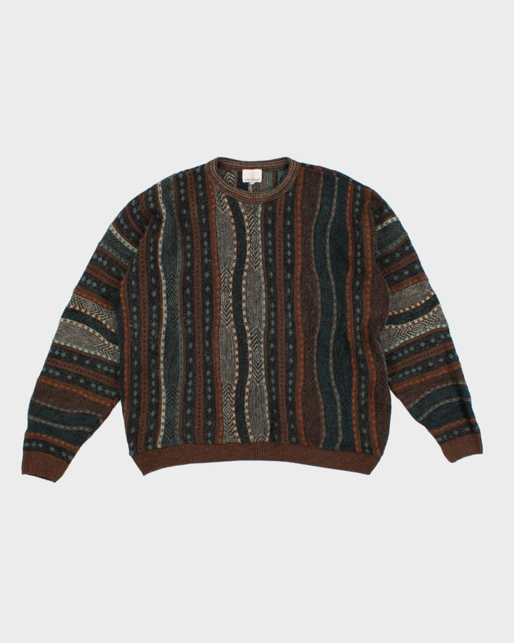 Vintage 80s London Fog Knit Jumper - XXL