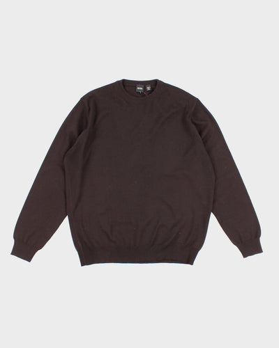 Hugo Boss Brown Wool Jumper - L