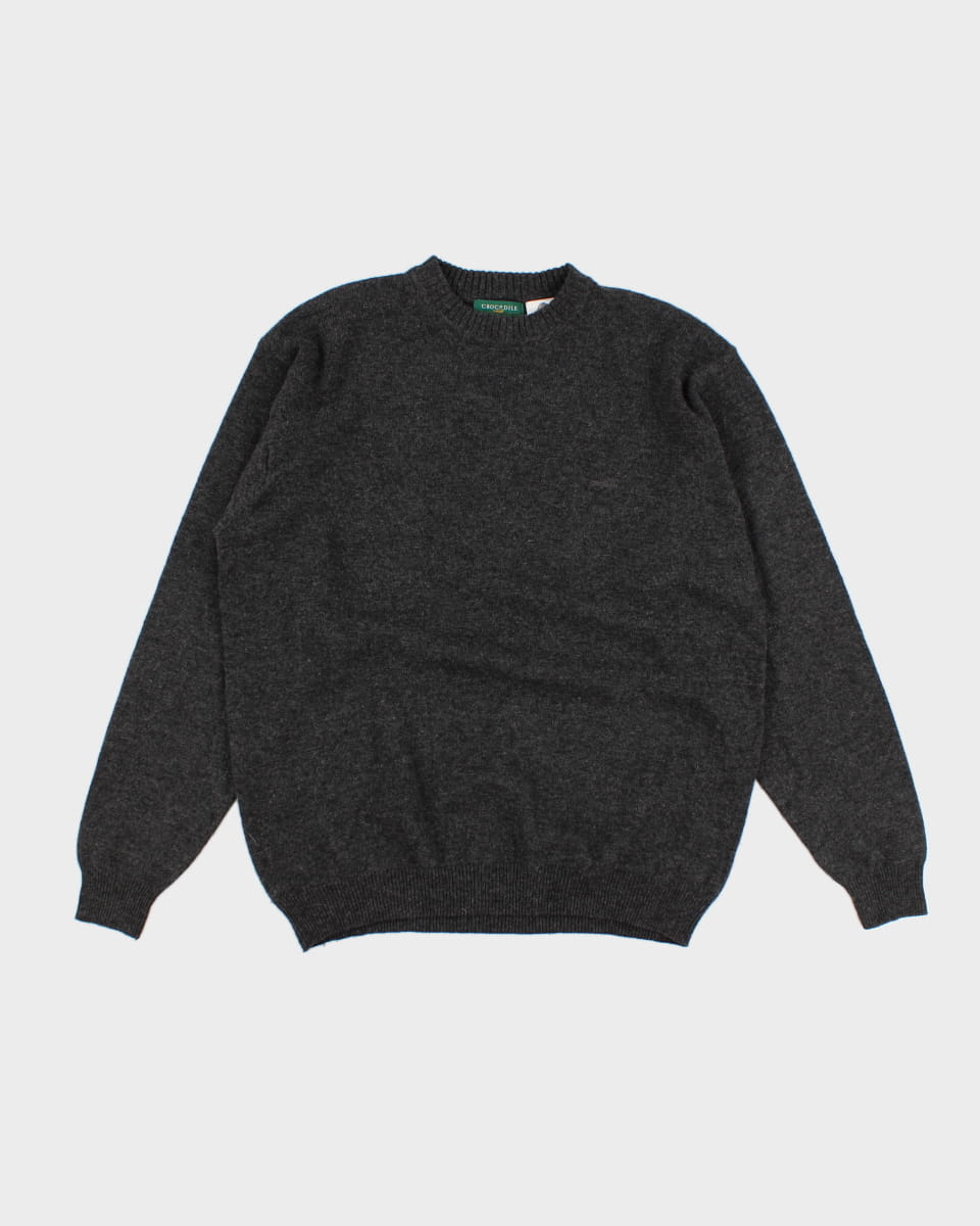 Vintage Crocodile Lambswool Jumper - XL