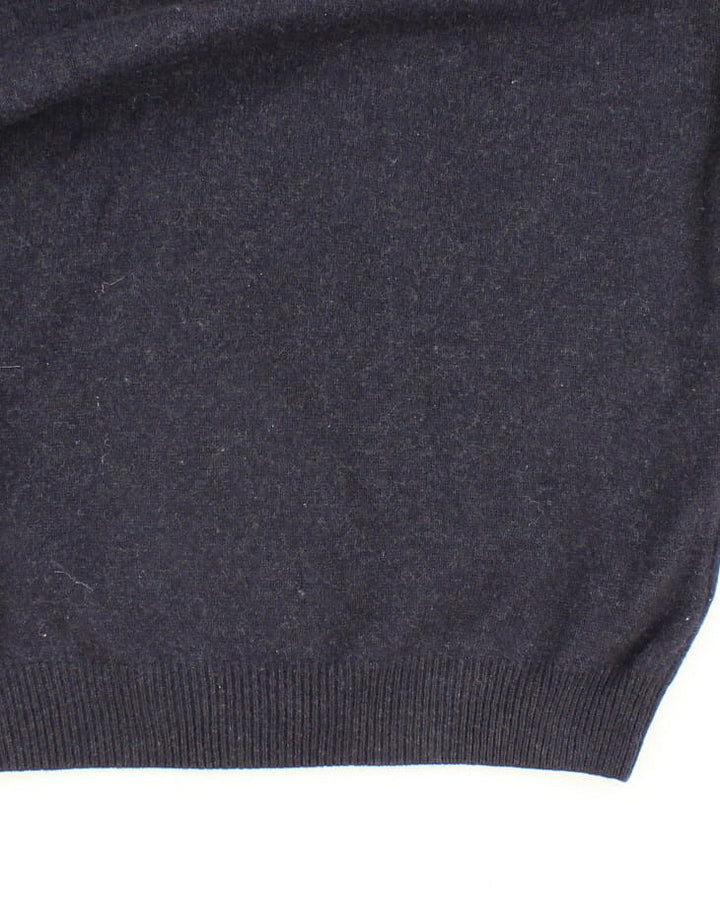 Vintage 90s Lacoste Wool Quarter Button Jumper - XL