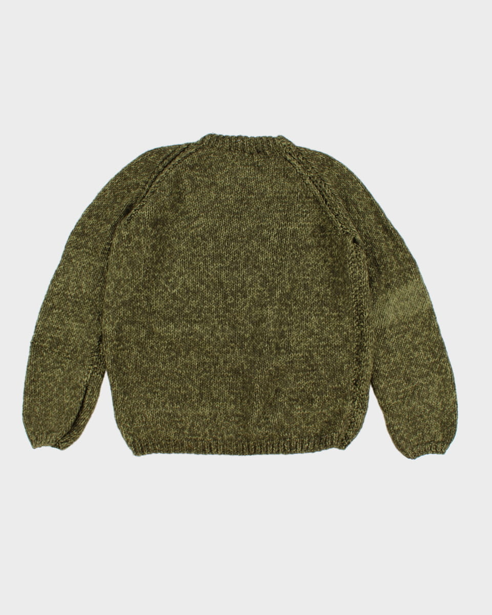 Vintage Handmade Green Jumper - L