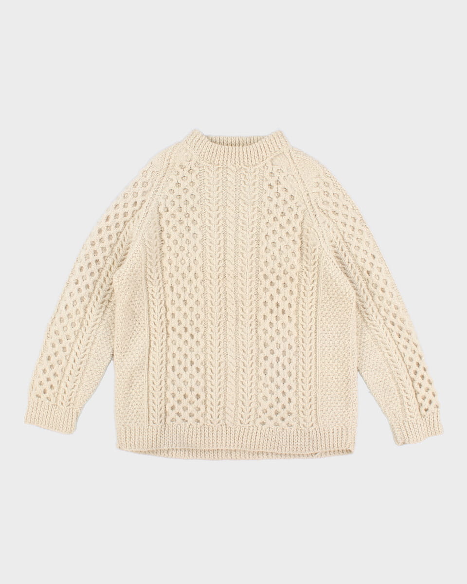 Chunky Cableknit Jumper - L