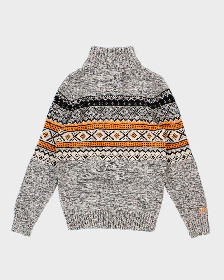 Men's Superdry Nordic Knit Style Zip Up - M