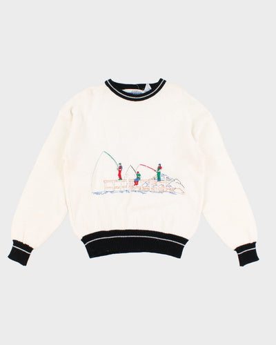 Vintage High Sierra Embroidered Fishing Jumper - L