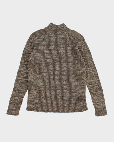 Calvin Klein Quarter Zip Knit Dad Jumper - L