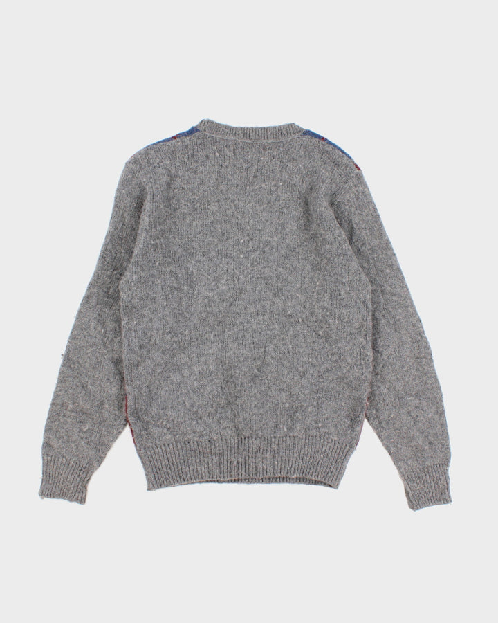 Vintage North Harbour Shetland Wool Blend Argyle Jumper - M