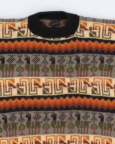 Vintage Artesania Los Andies Alpaca Wool Jumper - L/XL