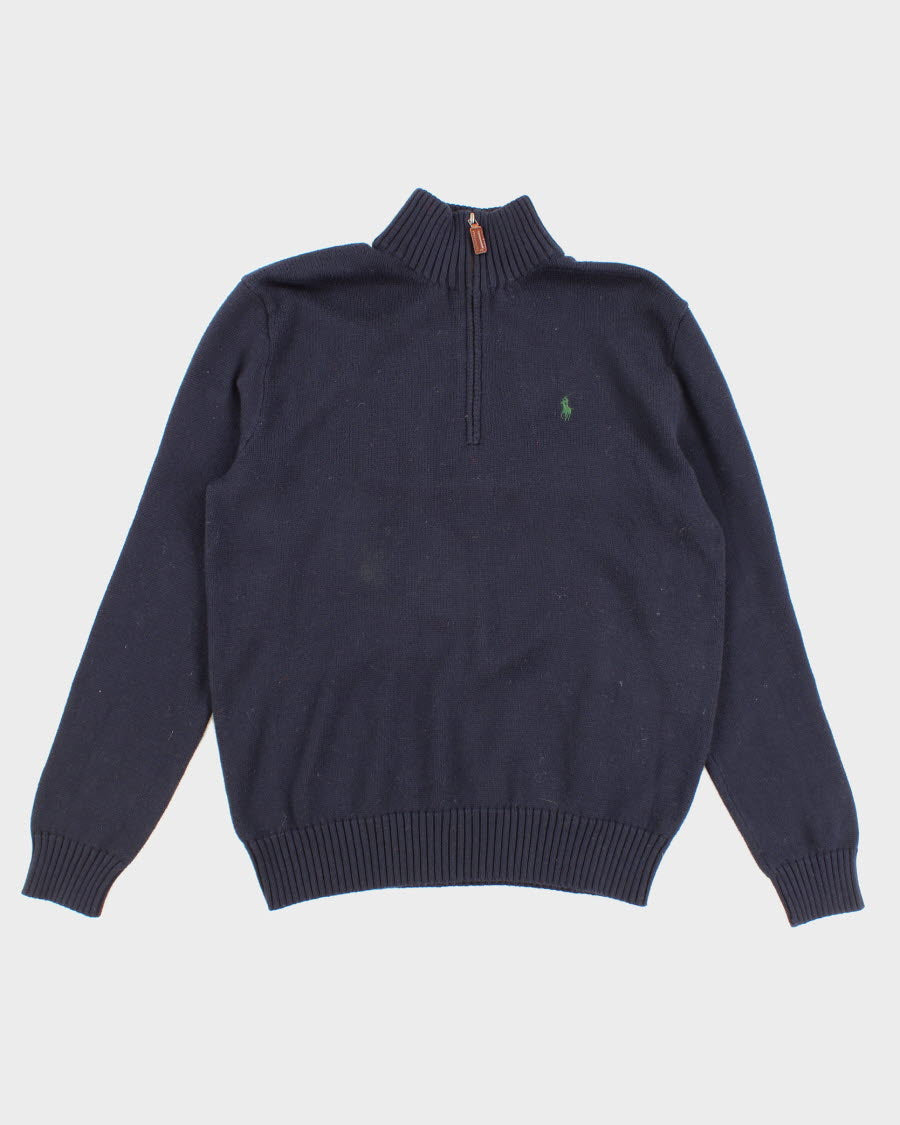 Men's Navy Ralph Lauren Quarter zip Sweater - M