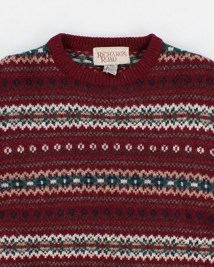 Vintage Richards Road Shetland Wool Jumper - M