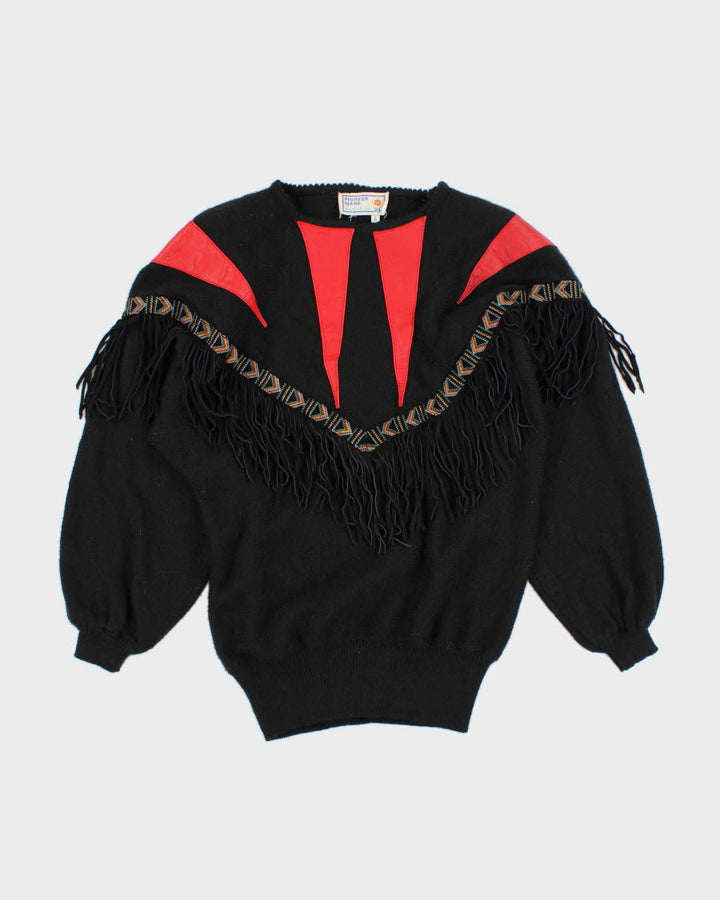 Vintage 80's men's Pioneer Ware fridge knit Jumper - L