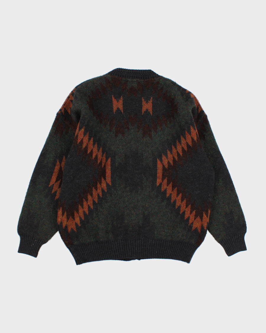 Vintage 1980's Modango Pattern knit Cardigan - M