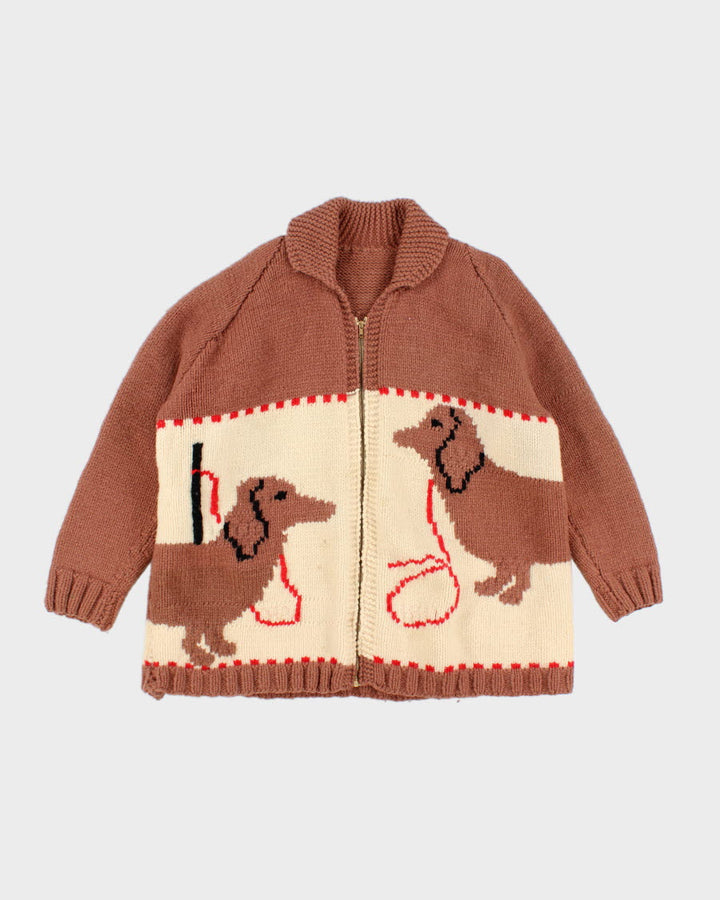 Men's Chunky knit zip up cardician - XL