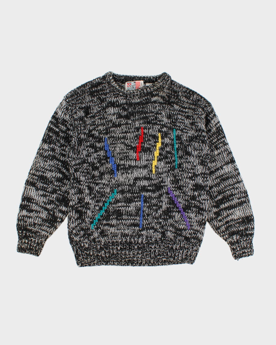 Vintage 90s Point Zero Oversize Knit Jumper - M