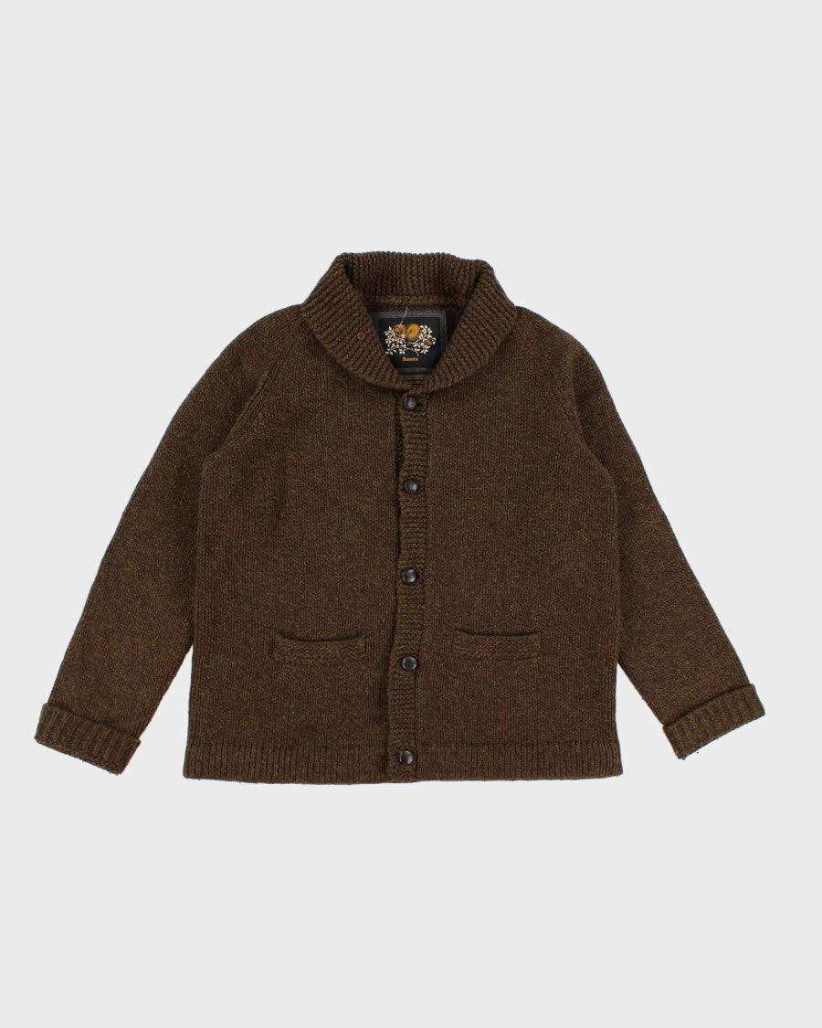 Roots Lambswool Chunky Cardigan - XXL
