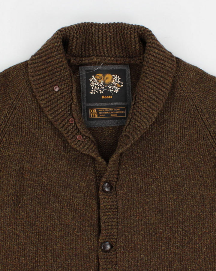 Roots Lambswool Chunky Cardigan - XXL