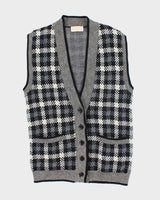 Vintage 80s Pendleton Patterned Wool Cardigan Vest - L
