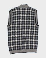 Vintage 80s Pendleton Patterned Wool Cardigan Vest - L
