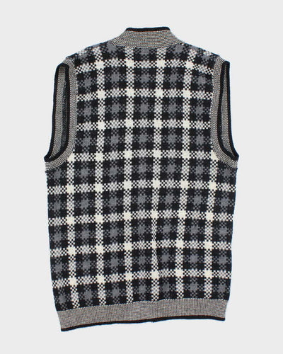 Vintage 80s Pendleton Patterned Wool Cardigan Vest - L