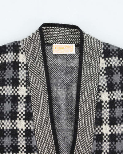 Vintage 80s Pendleton Patterned Wool Cardigan Vest - L