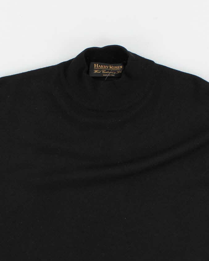 Vintage 90s Harry Rosen Wool Cashmere &amp; Silk Light Jumper - XL