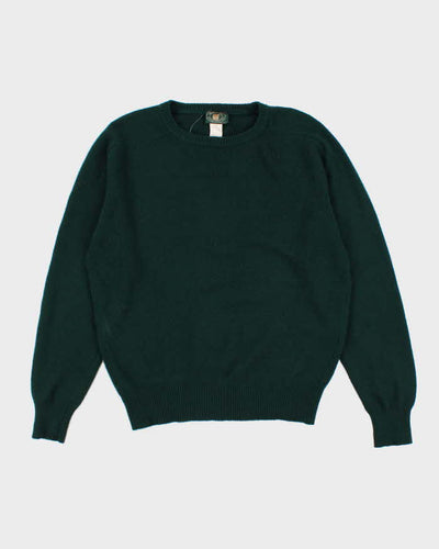 Vintage Men's Green Cashmere Sweater - L