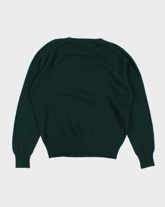 Vintage Men's Green Cashmere Sweater - L