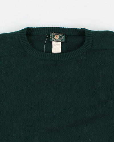 Vintage Men's Green Cashmere Sweater - L