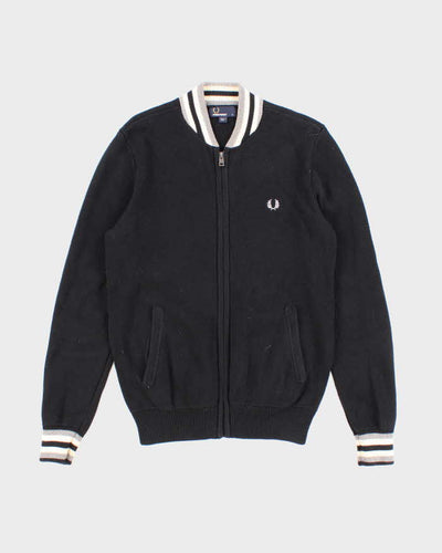 Mens Black Fred Perry Classic Cardigan - S